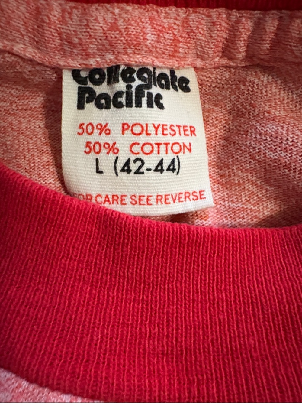 Vintage 80’s Stanford Collegiate Lettering Single Stitch Ringer Tee Made in USA - Picture 7 of 10